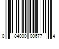 Barcode Image for UPC code 084000006774