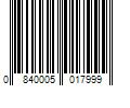 Barcode Image for UPC code 0840005017999