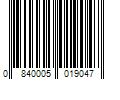 Barcode Image for UPC code 0840005019047