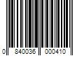 Barcode Image for UPC code 0840036000410