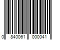 Barcode Image for UPC code 0840061000041