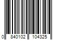 Barcode Image for UPC code 0840102104325