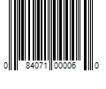 Barcode Image for UPC code 084071000060