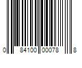 Barcode Image for UPC code 084100000788