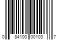 Barcode Image for UPC code 084100001037. Product Name: 