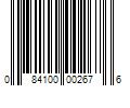 Barcode Image for UPC code 084100002676