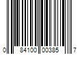 Barcode Image for UPC code 084100003857