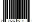 Barcode Image for UPC code 084200001111