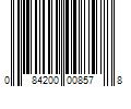 Barcode Image for UPC code 084200008578