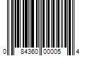 Barcode Image for UPC code 084360000054