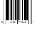 Barcode Image for UPC code 084380260247