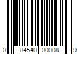 Barcode Image for UPC code 084540000089