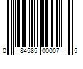 Barcode Image for UPC code 084585000075