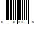 Barcode Image for UPC code 084600000813