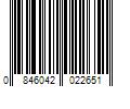 Barcode Image for UPC code 0846042022651