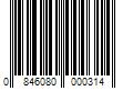 Barcode Image for UPC code 0846080000314