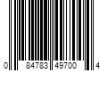 Barcode Image for UPC code 084783497004