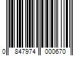 Barcode Image for UPC code 0847974000670