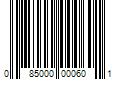 Barcode Image for UPC code 085000000601