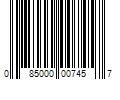 Barcode Image for UPC code 085000007457