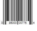 Barcode Image for UPC code 085000007754