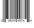 Barcode Image for UPC code 085000008744