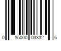 Barcode Image for UPC code 085000033326