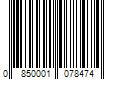 Barcode Image for UPC code 0850001078474