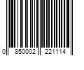 Barcode Image for UPC code 0850002221114