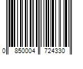 Barcode Image for UPC code 0850004724330