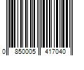 Barcode Image for UPC code 0850005417040