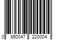 Barcode Image for UPC code 0850047220004