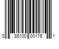 Barcode Image for UPC code 085100001751