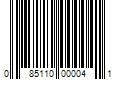 Barcode Image for UPC code 085110000041