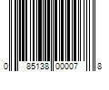 Barcode Image for UPC code 085138000078