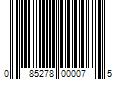 Barcode Image for UPC code 085278000075