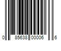 Barcode Image for UPC code 085638000066