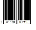 Barcode Image for UPC code 0857834002119