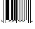 Barcode Image for UPC code 085937000064