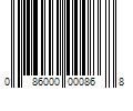 Barcode Image for UPC code 086000000868