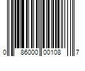 Barcode Image for UPC code 086000001087