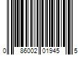 Barcode Image for UPC code 086002019455