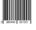 Barcode Image for UPC code 0860440001001