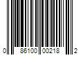 Barcode Image for UPC code 086100002182. Product Name: 