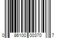 Barcode Image for UPC code 086100003707