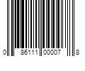 Barcode Image for UPC code 086111000078