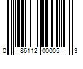 Barcode Image for UPC code 086112000053