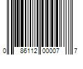 Barcode Image for UPC code 086112000077