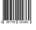 Barcode Image for UPC code 0861709000360