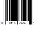 Barcode Image for UPC code 086177000074